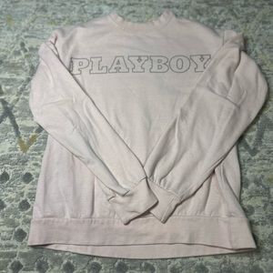 Pink Playboy Crewneck Sweatshirt Size Small